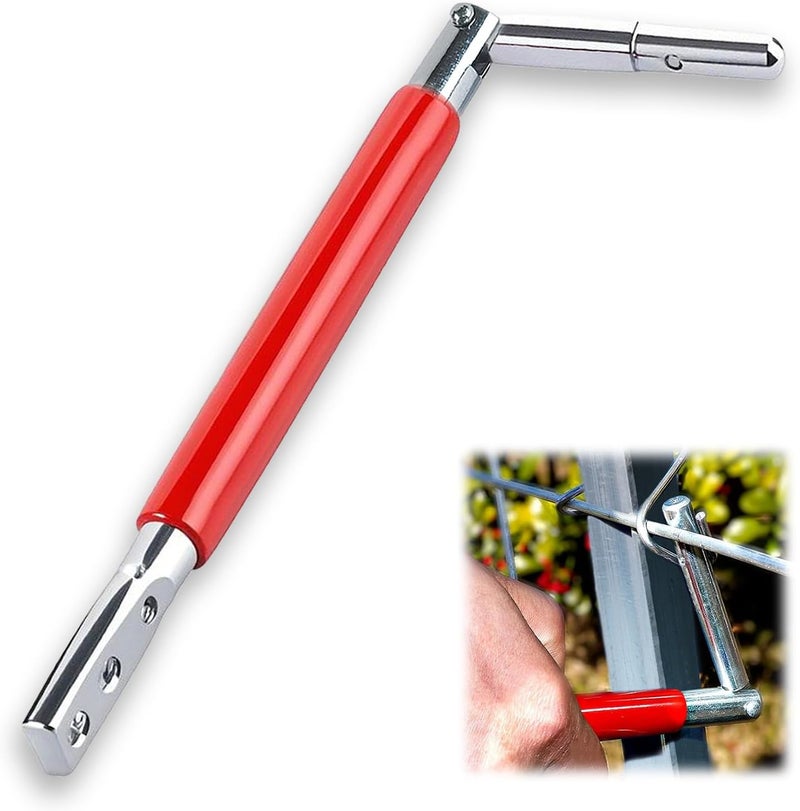groword T-post Clips Tool 2025 New, Fixing Fence Clip and Wire Steel Bender T-post Handheld Twisting Tool, Multi Functional Bender - Image 1